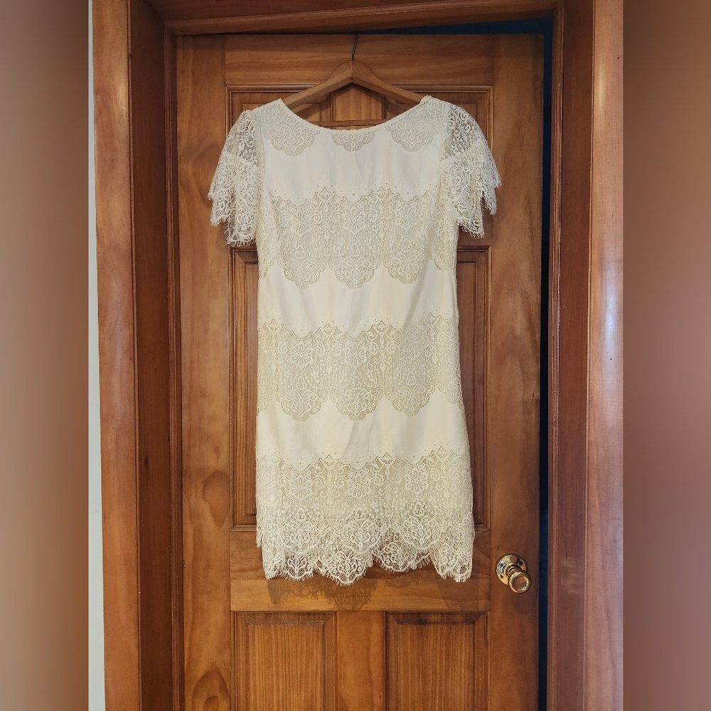 Sundance Ivory Lace Mini Dress